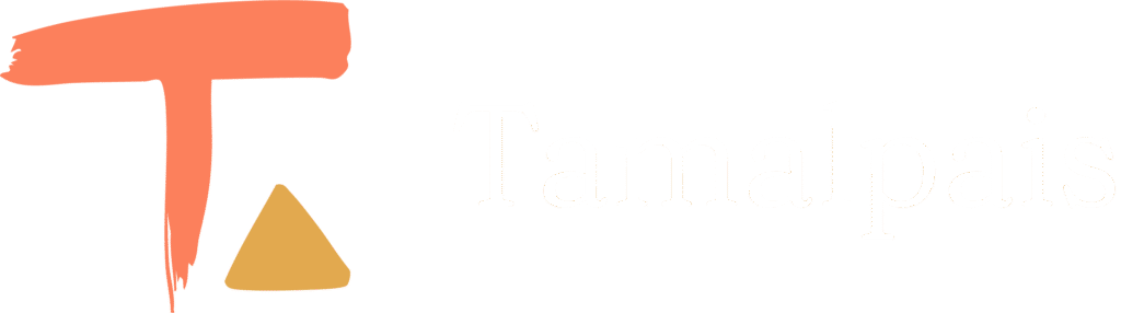 Logo de la marque Tamalpais, collection de chaussures colorées inspirées d’Etel Adnan