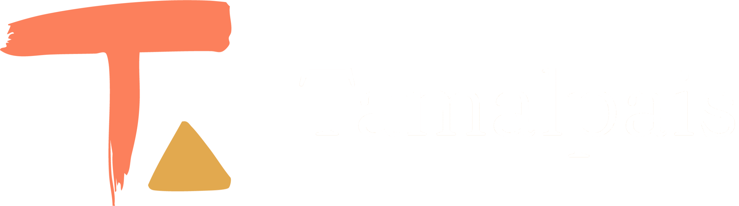 Logo de la marque Tamalpais, collection de chaussures colorées inspirées d’Etel Adnan