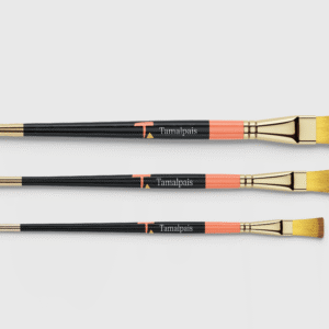 Tamalpais Paintbrush Set of 3 brushes in varying sizes