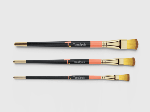 Tamalpais Paintbrush Set of 3 brushes in varying sizes
