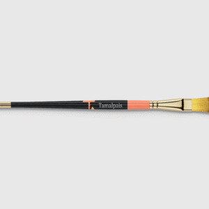 Tamalpais brush medium flow with black and orange handle